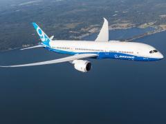 The Boeing 787-9 Dreamliner.