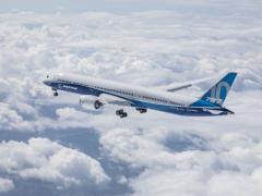 The Boeing 787-10 Dreamliner.