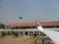 An SAA plane approaching the Chileka Airport runway in Blantyre.