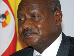Ugandan president Yoweri Kaguta Museveni