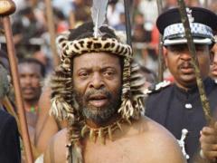 King Goodwill Zwelithini who is currently in London to commemorate the Battle of Isandlwana.
