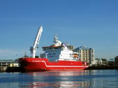 S. A. Agulhas II at Cape Town Harbour.