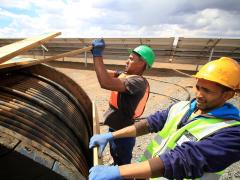 De Aar Solar Power is one of the first solar power projects in South Africa. 