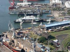 Durban is one of the busiest ports in Africa, handling more than 80 million tons of cargo a year.