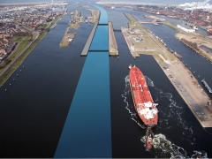 The proposed new sea lock at Ijmuiden.