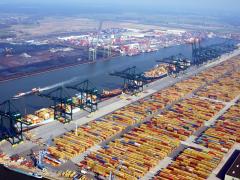 The port of Rotterdam, in the Netherlands, is Europe’s largest port.