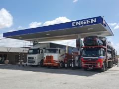 The newly upgraded Engen Truck Stop at Beitbridge.