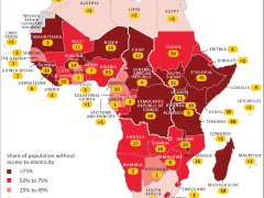 Infographic: Electricity distribution in Africa.