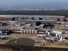 Frankfurt Airport in Germany.