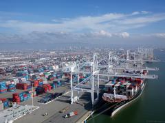 The Port of Oakland.