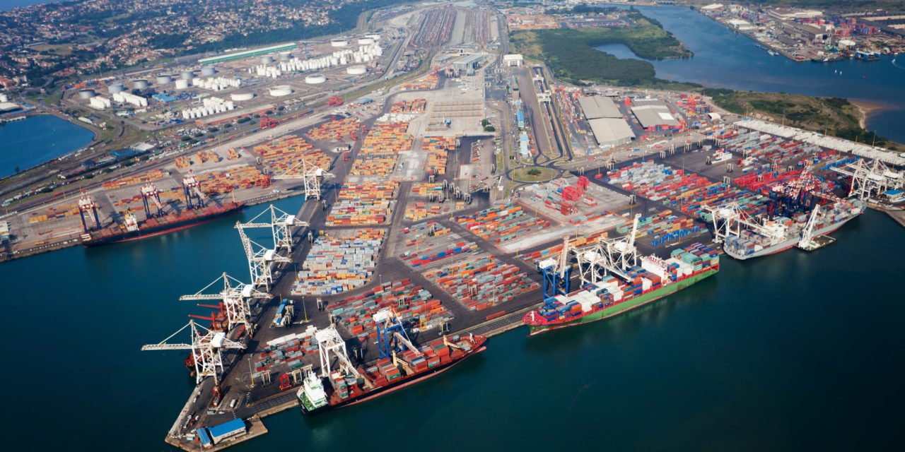 The Port of Durban. It is the largest in Africa. www.theexchange.africa