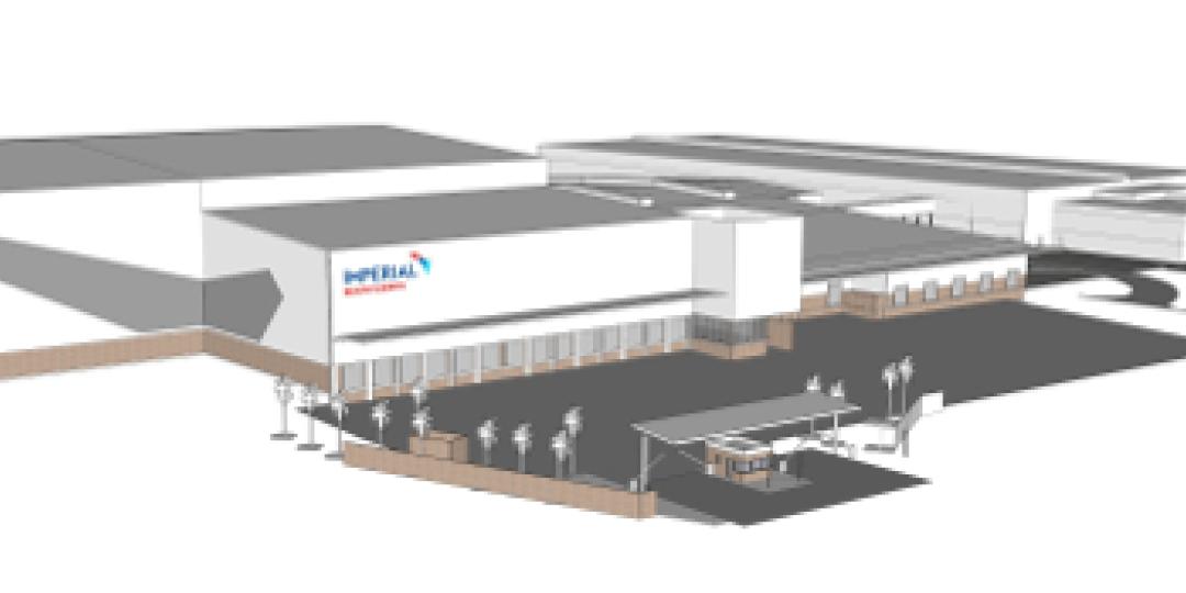 An artist’s rendering of the planned new Pharmed facility.