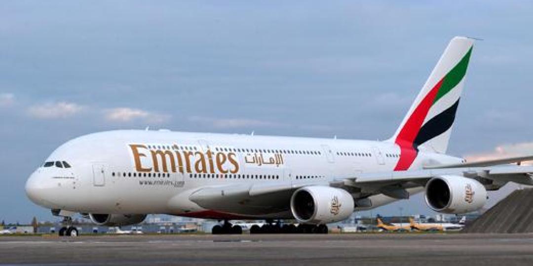 The Emirates Airbus A380.
