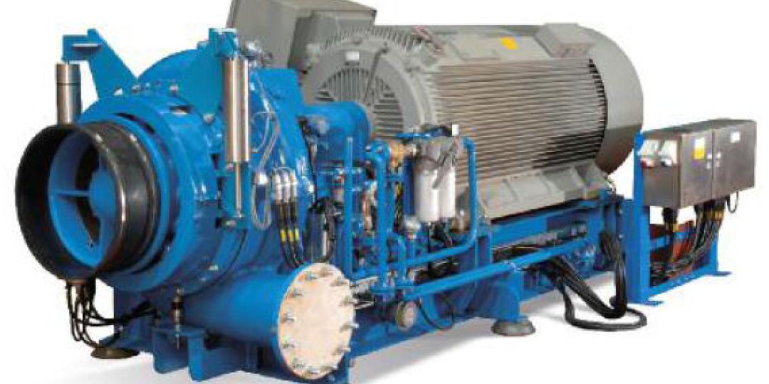 A single stage turbine compressor.