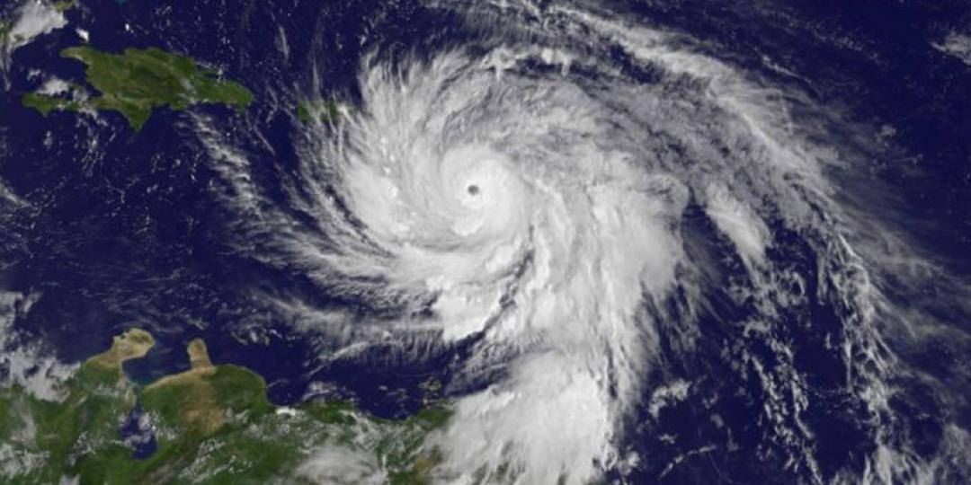 Satellite image of Hurricane Maria.