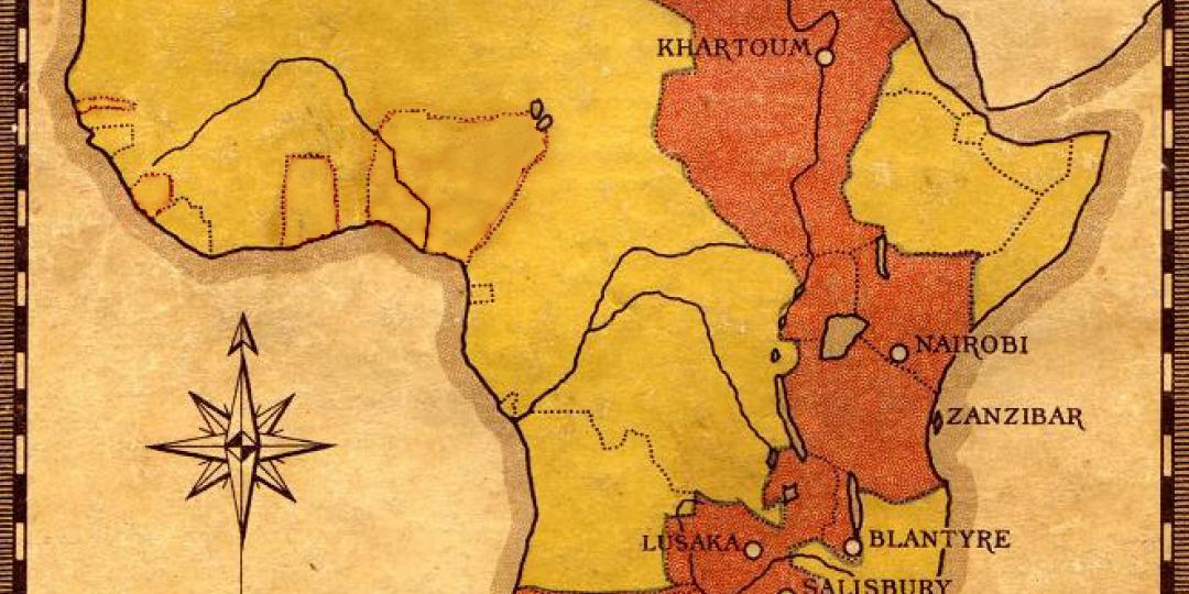 The original plan for the Cape to Cairo rail line. It laid the foundations of the north-south trade corridor which today hubs through Gauteng. (Wikipedia)