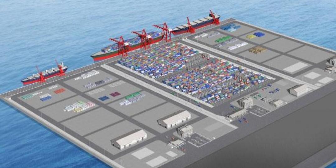 An artist’s impression of the first three berths at Lamu Port.