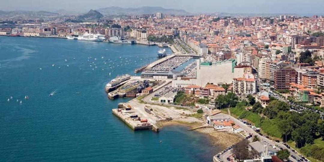 The Spanish port of Santander.