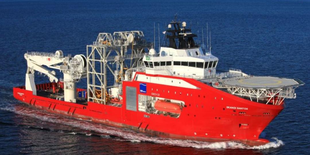 An AKFOS subsea support vessel, the Skandi Santos.