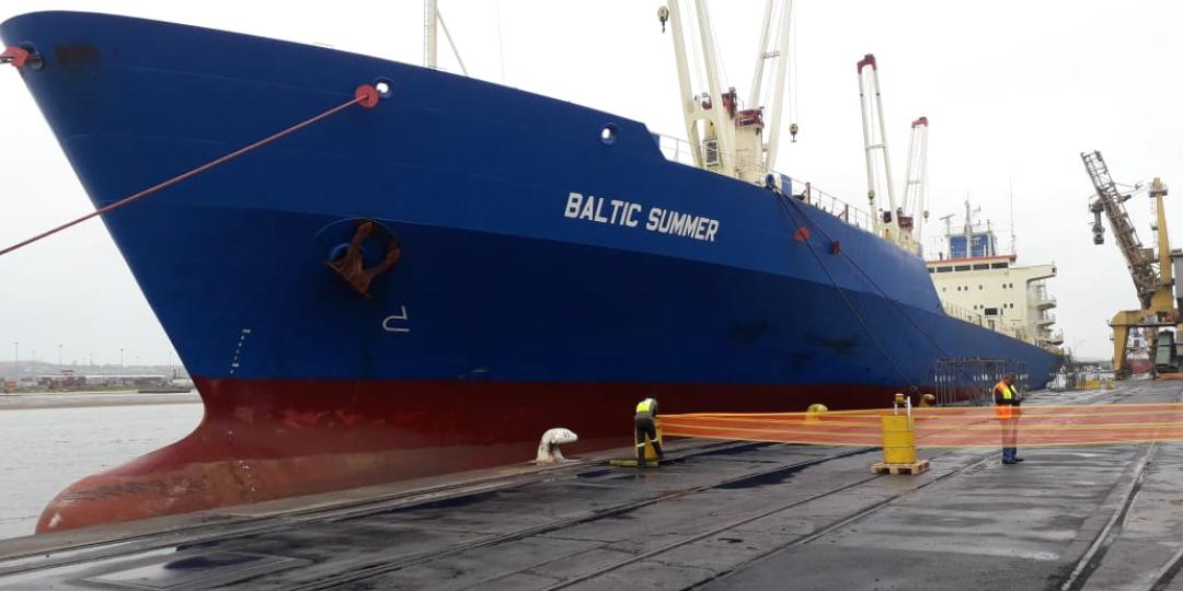 The Baltic Summer will be used for the first bulk citrus shipment to China and Japan.