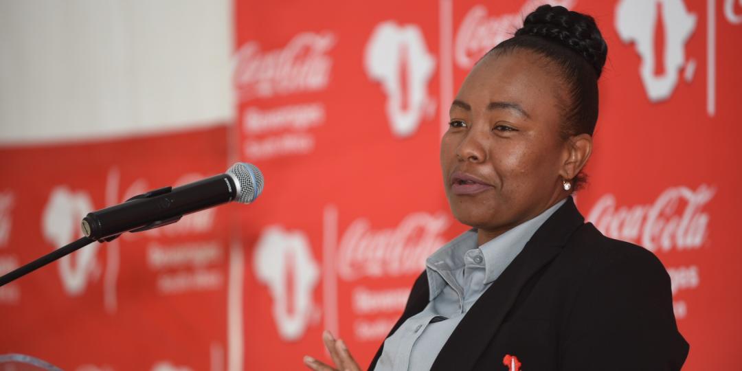 CCBSA logistics director Flora Jika