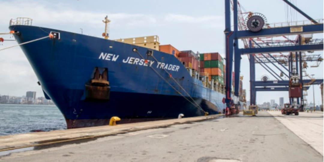 The MV New Jersey Trader was the first of nine 2 800 TEU container vessels to dock at the Port of Durban as part of its MIAX service. 