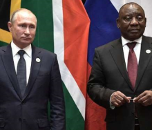 Russia President Vladimir Putin and South Africa President Cyril Ramaphosa at the Russia-Africa Summit in Sochi.