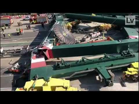 MSC MIA contacted gantry crane in Valencia Sep 13 2020